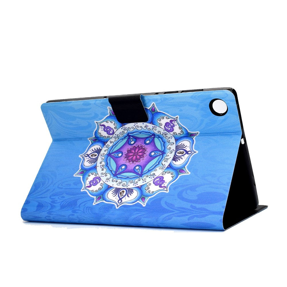 For Lenovo Tab M10 Plus (3rd Gen) / Xiaoxin Pad 2022 10.6 inch PU Leather Case Pattern Printing Card Holder Stand Cover - Mandala
