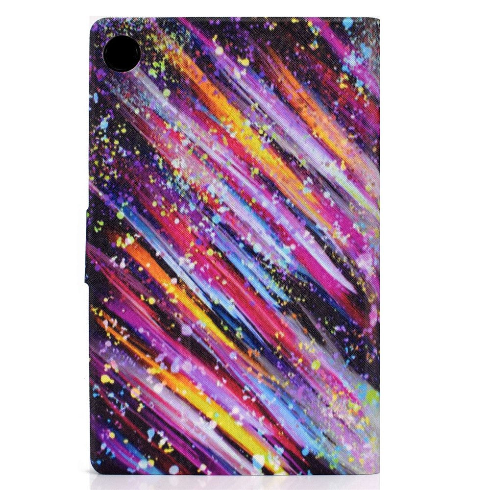 For Lenovo Tab M10 Plus (3rd Gen) / Xiaoxin Pad 2022 10.6 inch PU Leather Case Pattern Printing Card Holder Stand Cover - Meteor