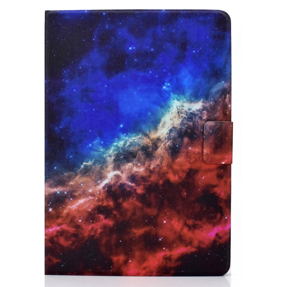 For Lenovo Tab M10 Plus (3rd Gen) / Xiaoxin Pad 2022 10.6 inch PU Leather Case Pattern Printing Card Holder Stand Cover - Starry Sky
