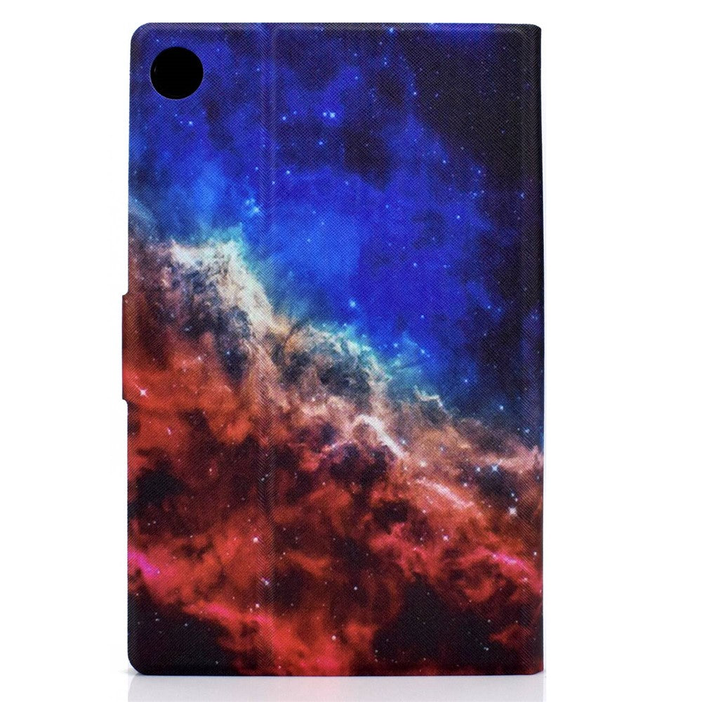 For Lenovo Tab M10 Plus (3rd Gen) / Xiaoxin Pad 2022 10.6 inch PU Leather Case Pattern Printing Card Holder Stand Cover - Starry Sky