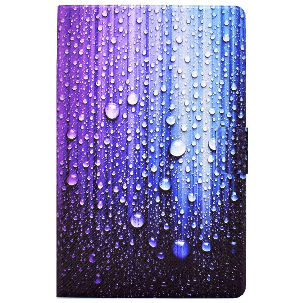 PU Leather Tablet Case for Lenovo Tab M10 (Gen 3) TB-328FU / TB-328XU, Pattern Printing Card Holder Shockproof Cover with Adjustable Stand - Water-drop