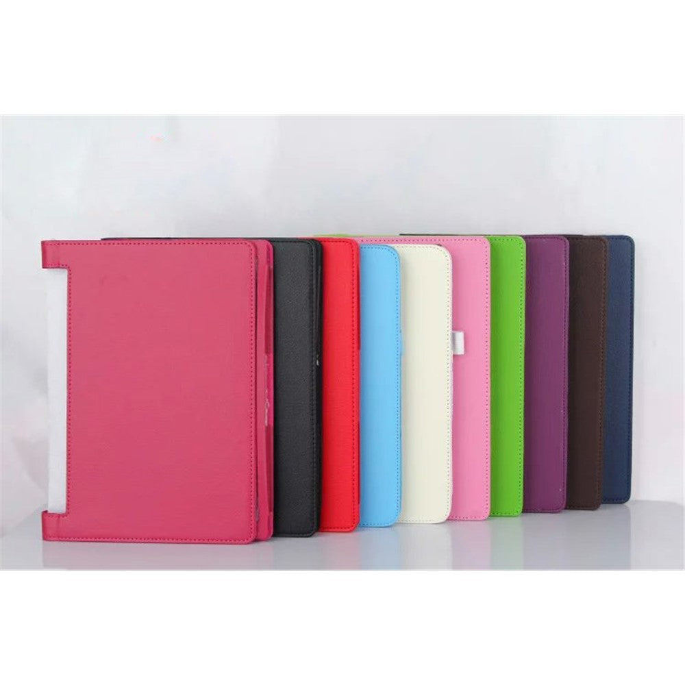 Lychee Texture PU Leather Protector Cover for Lenovo Yoga Tab 3 10 (10.1-inch) - Purple