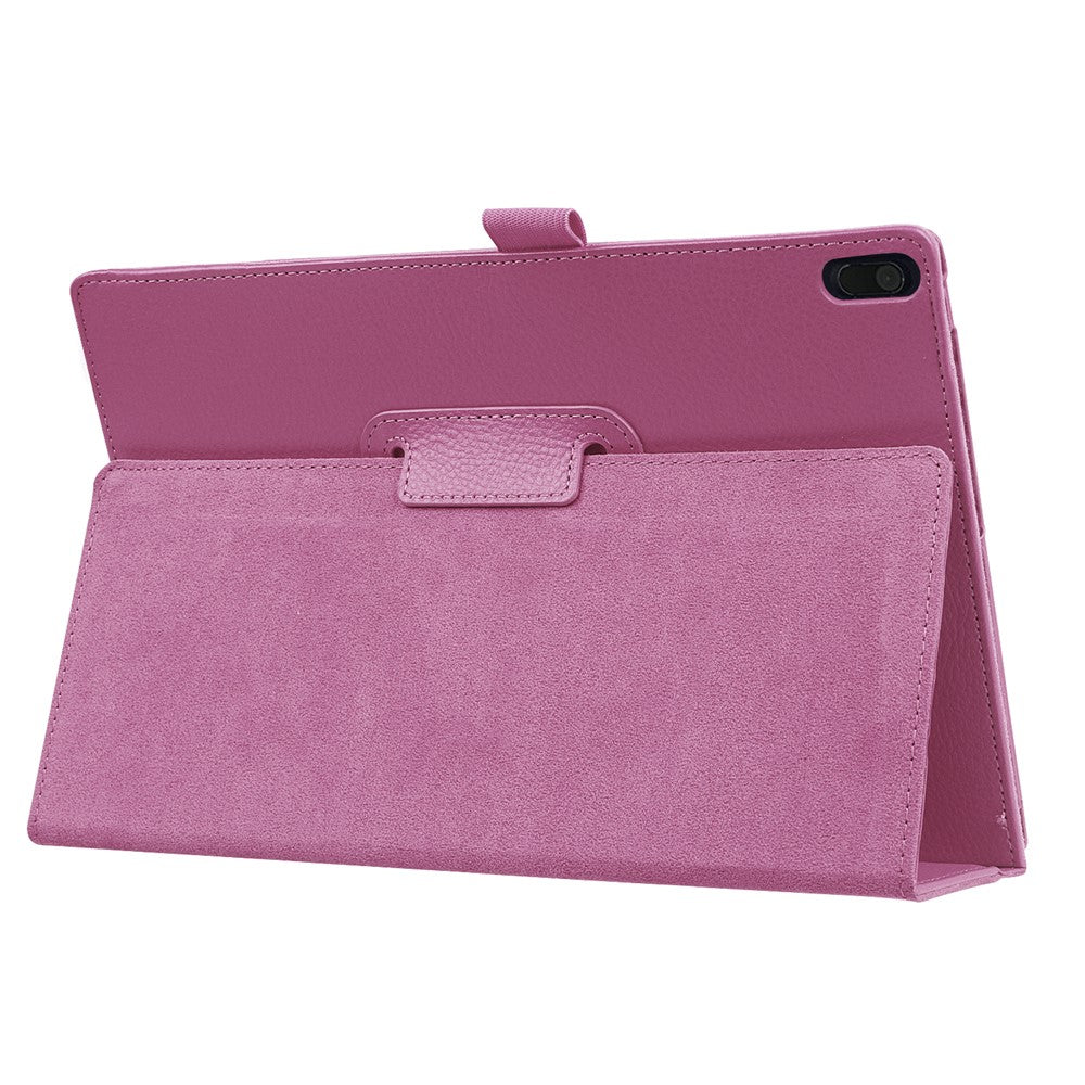 Litchi Grain Universal PU Leather Case with Stand for Lenovo Tab 4 10 Plus / Tab 4 10 - Purple