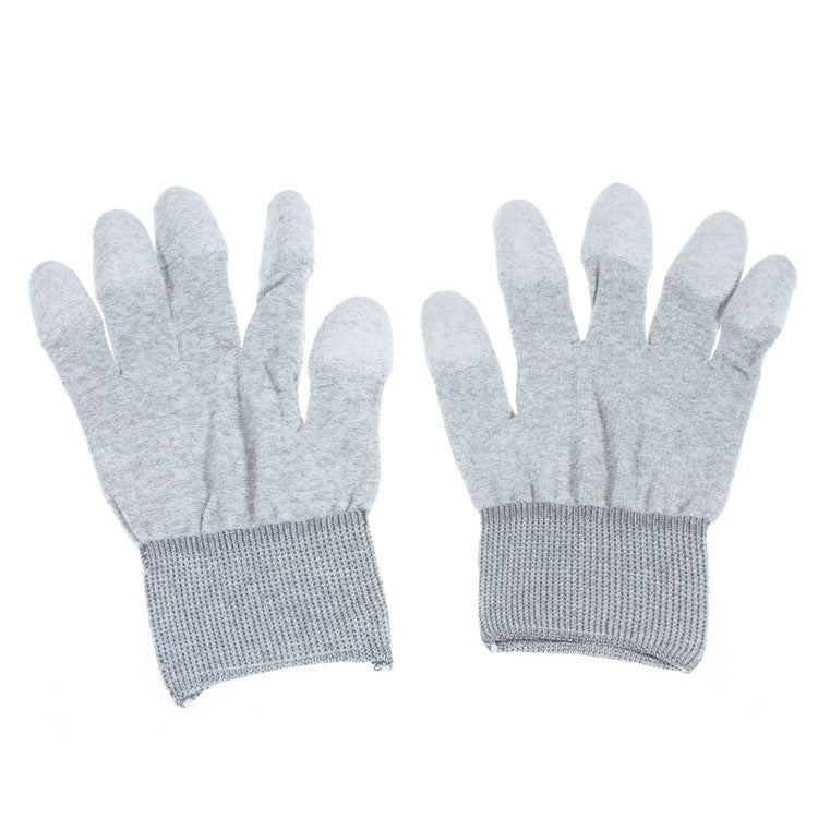 Carbon Fiber Anti-Static Dust-free Anti-sweat Work Gloves Grey