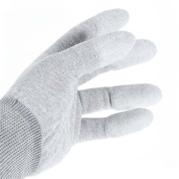 Carbon Fiber Anti-Static Dust-free Anti-sweat Work Gloves Grey