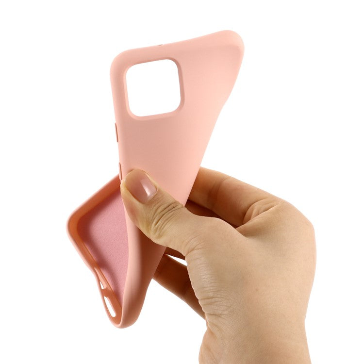 Soft Liquid Silicone Phone Back Cover for Google Pixel 4 - Pink