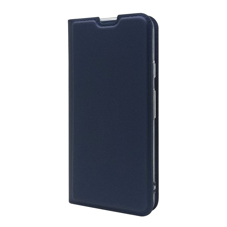 New Magnetic Adsorption Leather Stand Case with Card Holder for Google Pixel 5 - Blue