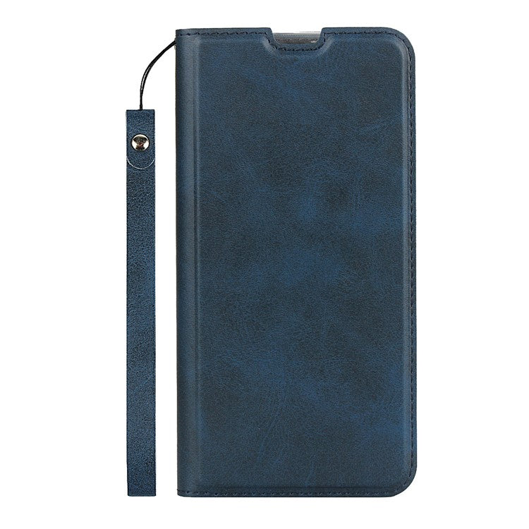 Leather Stand Case with Card Slot Phone Cover for Google Pixel 4a 5G - Blue
