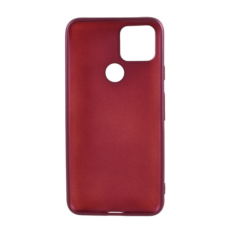 Guardian Series Matte TPU Phone Case for Google Pixel 5 - Wine Red