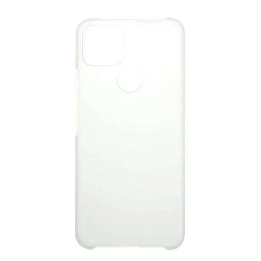 Rubberized Hard Plastic Phone Case for Google Pixel 5a - Transparent