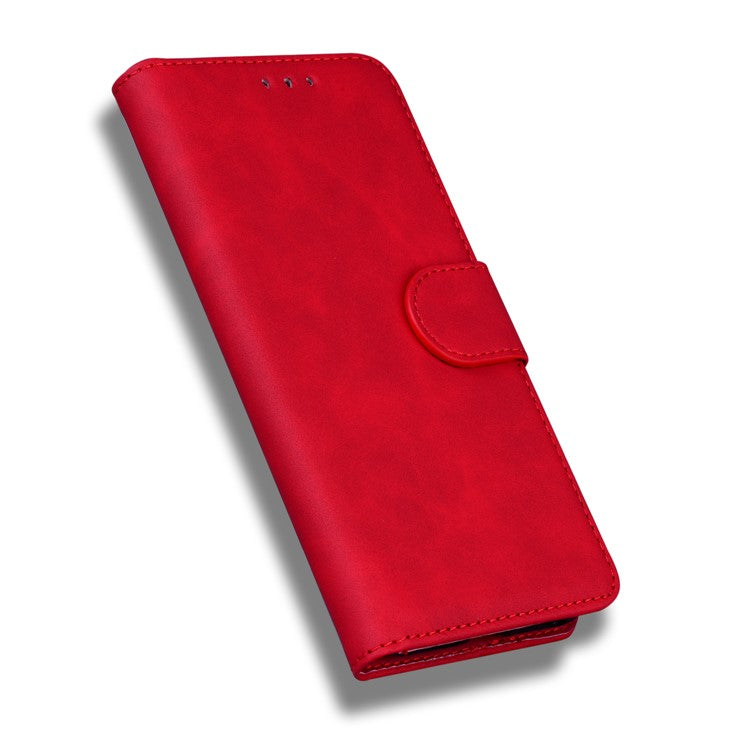 Flip Leather Phone Full Protection Case with Wallet Stand for Google Pixel 5a 5G - Red