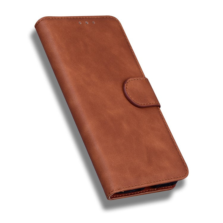 Flip Leather Phone Full Protection Case with Wallet Stand for Google Pixel 5a 5G - Brown