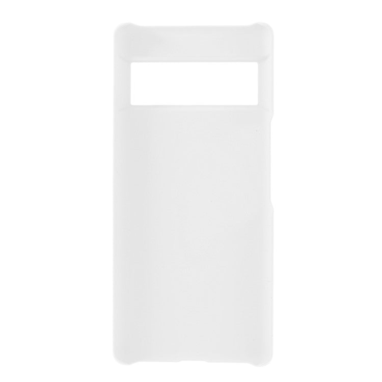 Rubberized Hard Plastic Protective Phone Case Cover for Google Pixel 6 Pro - White
