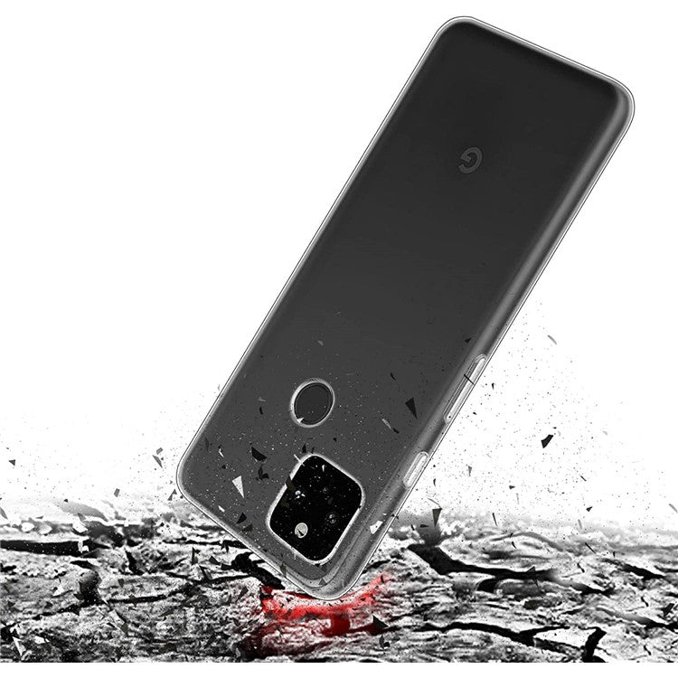 High Quality Anti-fingerprint Clear Soft TPU Cell Phone Cover Shell for Google Pixel 5a 5G