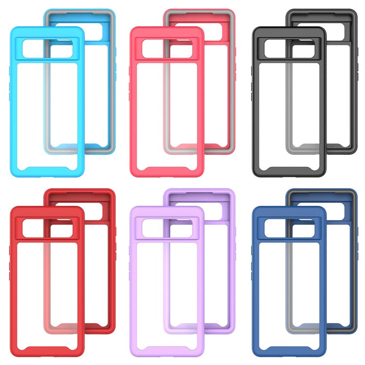 Full Coverage Pure Color Shock Absorption Phone Back Case for Google Pixel 6 - Black
