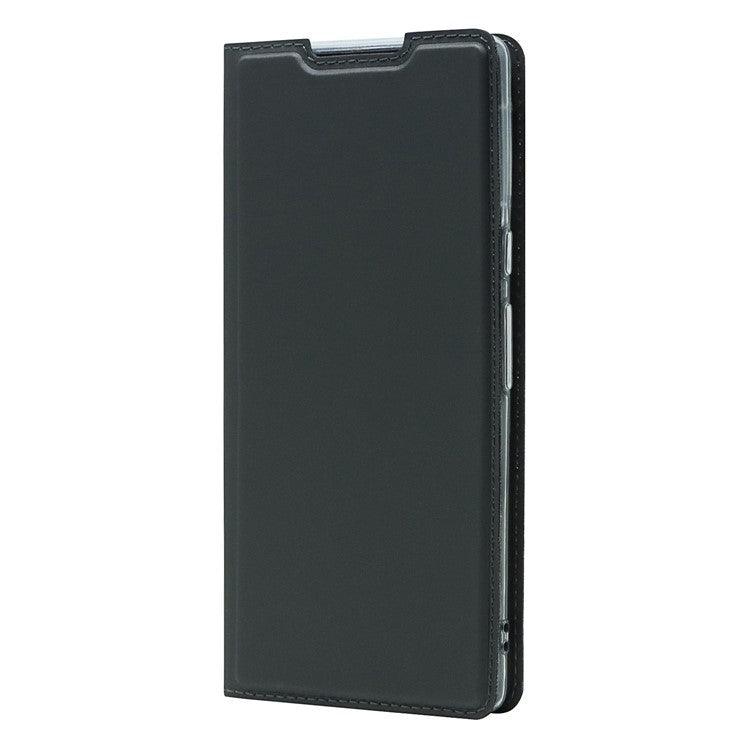 Card Holder Design PU Leather Magnetic Closure Cell Phone Case for Google Pixel 6 - Black