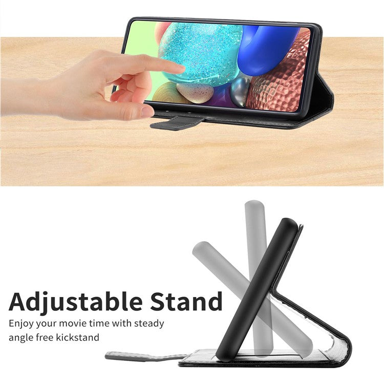 Imprinting Y-shaped Lines PU Leather Full Protection Phone Flip Cover Protective Case for Google Pixel 6 - Black