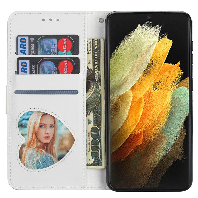 Glitter Sequins Magnetic Clasp Well-protected Anti-shock Zipper Pocket Wallet Flip Leather Phone Cover with Stand for Google Pixel 6 - Silver