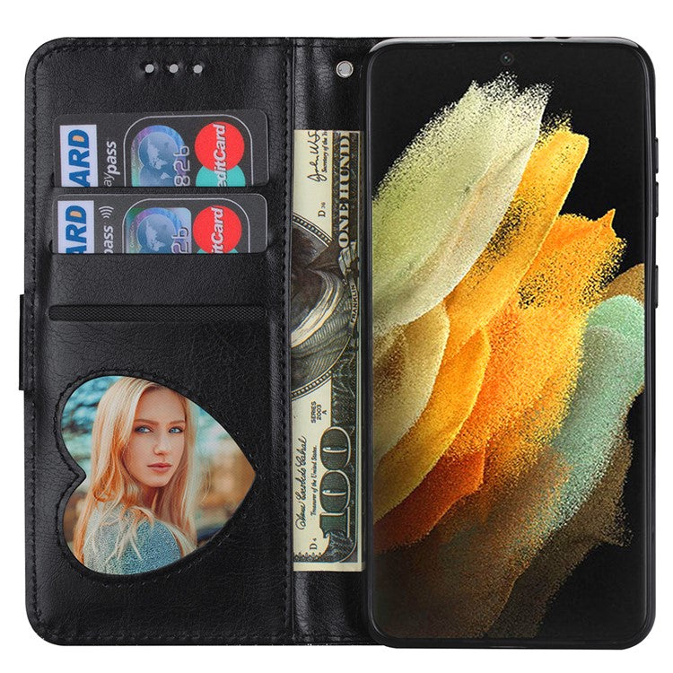 Glitter Sequins Magnetic Clasp Well-protected Anti-shock Zipper Pocket Wallet Flip Leather Phone Cover with Stand for Google Pixel 6 - Black