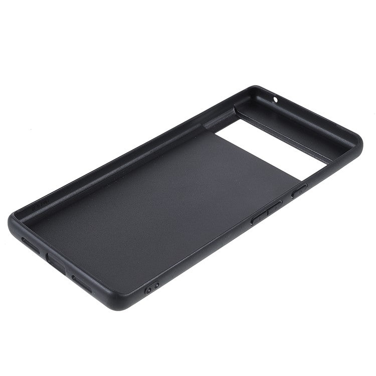 X-LEVEL Vintage Style Light Slim PU Leather Coated TPU Protective Cover Shell for Google Pixel 6 Pro - Brown