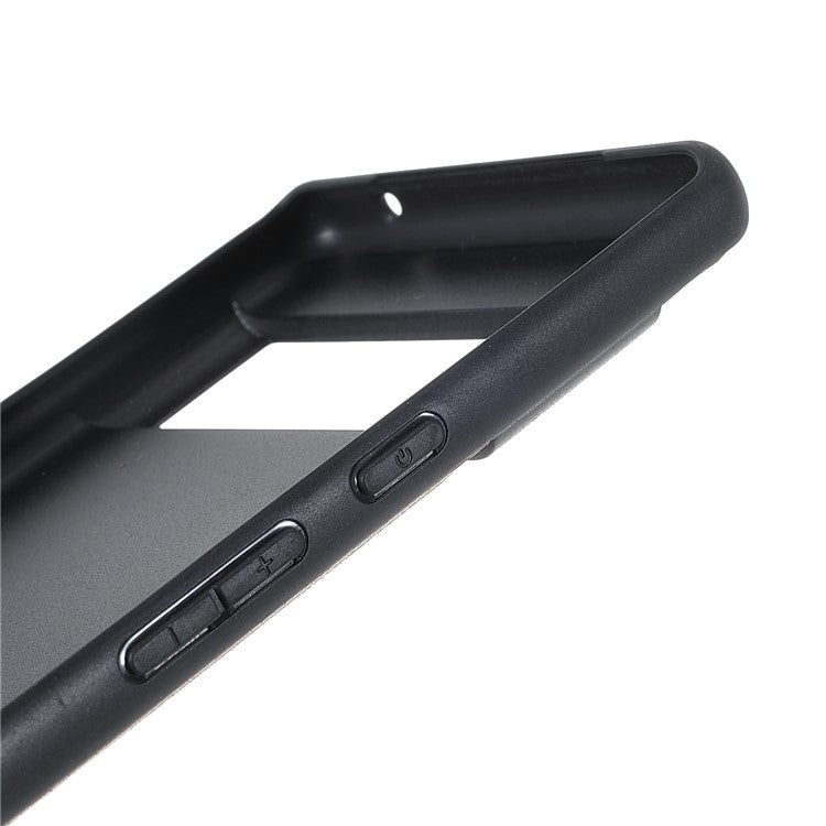 X-LEVEL Vintage Style Light Slim PU Leather Coated TPU Protective Cover Shell for Google Pixel 6 Pro - Brown