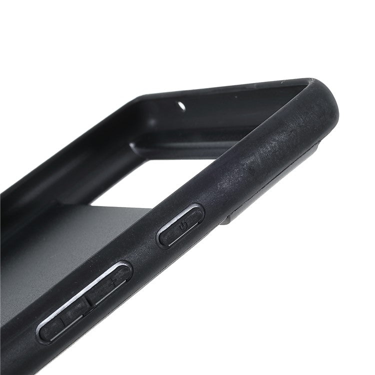 X-LEVEL Vintage Style Scratch-resistant PU Leather Coated TPU Durable Protective Cover for Google Pixel 6 - Black