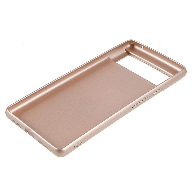 X-LEVEL Guardian Series Matte TPU Thin Light Anti-fingerprint Skin-friendly Protective Case for Google Pixel 6 - Gold