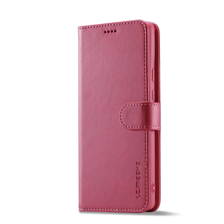 LC.IMEEKE PU Leather Wallet Stand Flip Shockproof Protective Cover for Google Pixel 6 - Rose