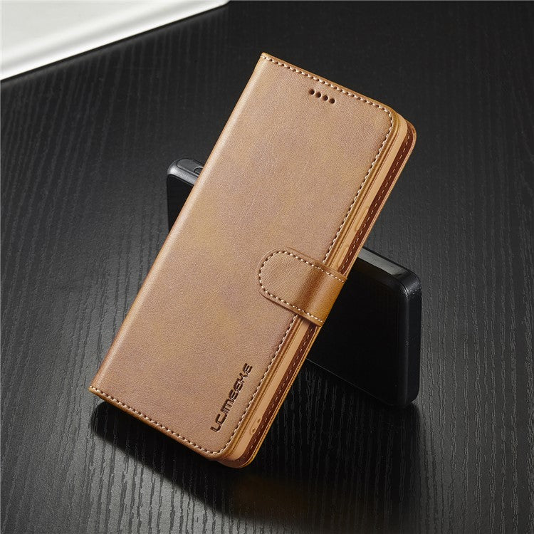 LC.IMEEKE Folio Stand PU Leather Wallet Flip Protective Phone Case Cover for Google Pixel 6 Pro - Yellow