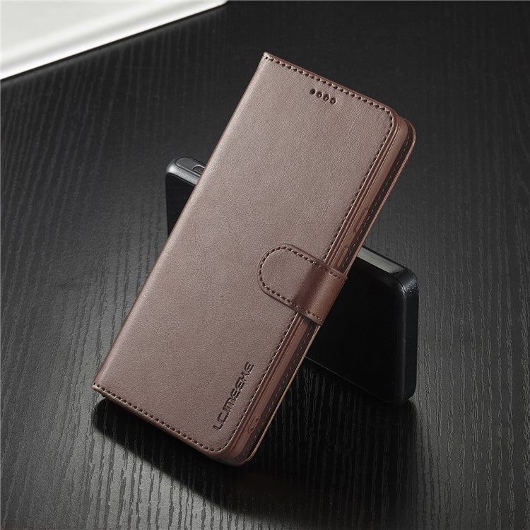LC.IMEEKE Folio Stand PU Leather Wallet Flip Protective Phone Case Cover for Google Pixel 6 Pro - Brown