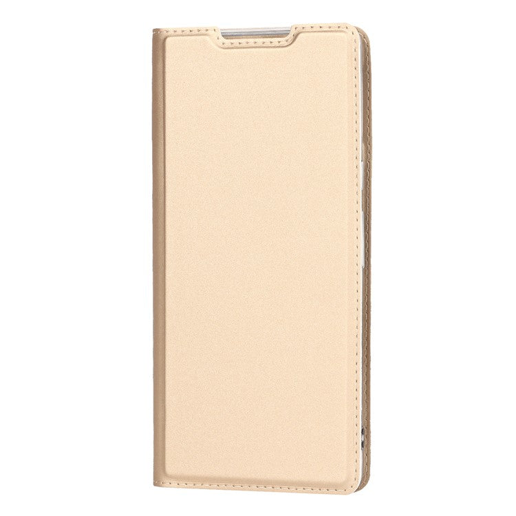 PU Leather Card Holder Design Light Slim Protective Phone Case with Stand for Google Pixel 6 Pro - Gold