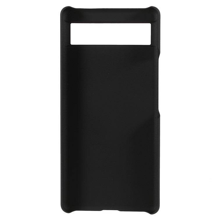 Anti-dust Glossy Surface Rubberized Hard PC Phone Covering Protective Phone Case for Google Pixel 6a - Black