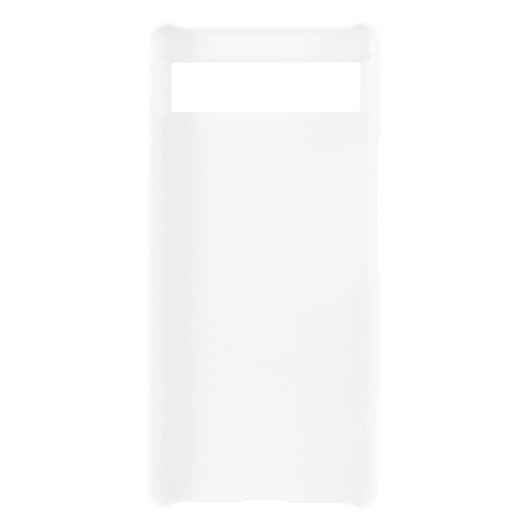 Anti-dust Glossy Surface Rubberized Hard PC Phone Covering Protective Phone Case for Google Pixel 6a - White