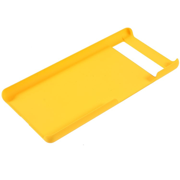 Anti-dust Glossy Surface Rubberized Hard PC Phone Covering Protective Phone Case for Google Pixel 6a - Yellow