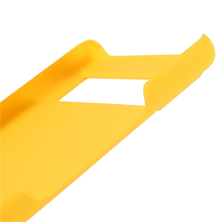 Anti-dust Glossy Surface Rubberized Hard PC Phone Covering Protective Phone Case for Google Pixel 6a - Yellow