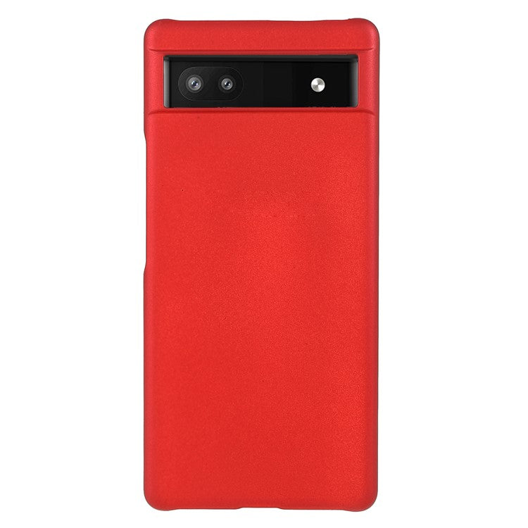 Anti-dust Glossy Surface Rubberized Hard PC Phone Covering Protective Phone Case for Google Pixel 6a - Red