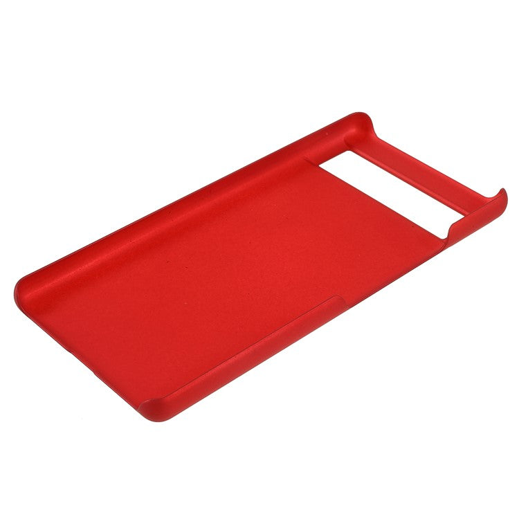 Anti-dust Glossy Surface Rubberized Hard PC Phone Covering Protective Phone Case for Google Pixel 6a - Red