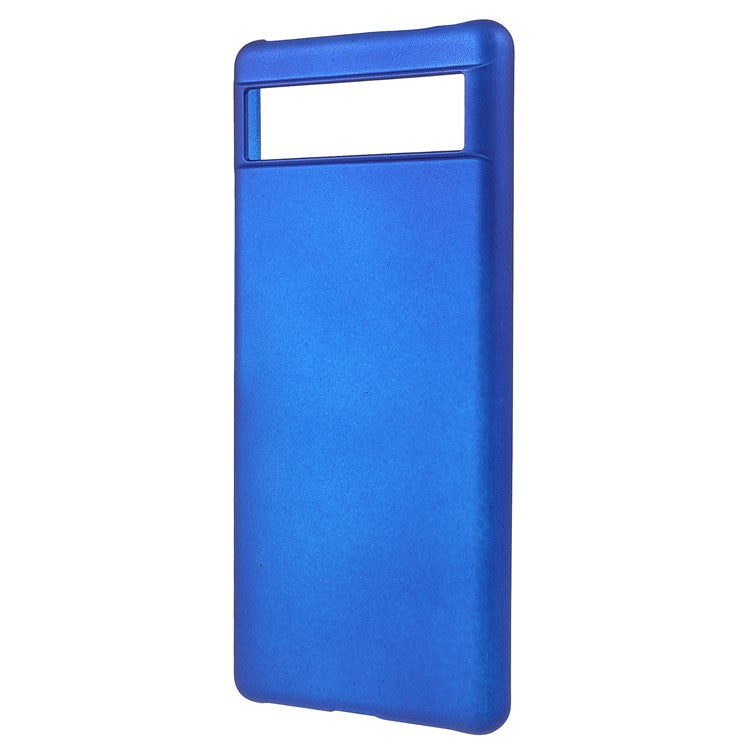 Anti-dust Glossy Surface Rubberized Hard PC Phone Covering Protective Phone Case for Google Pixel 6a - Blue