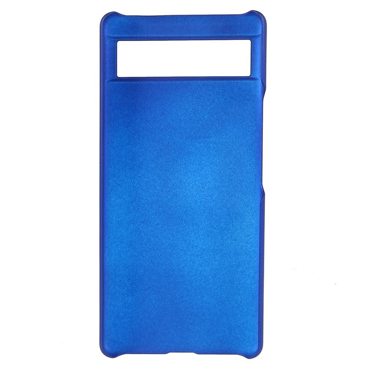 Anti-dust Glossy Surface Rubberized Hard PC Phone Covering Protective Phone Case for Google Pixel 6a - Blue