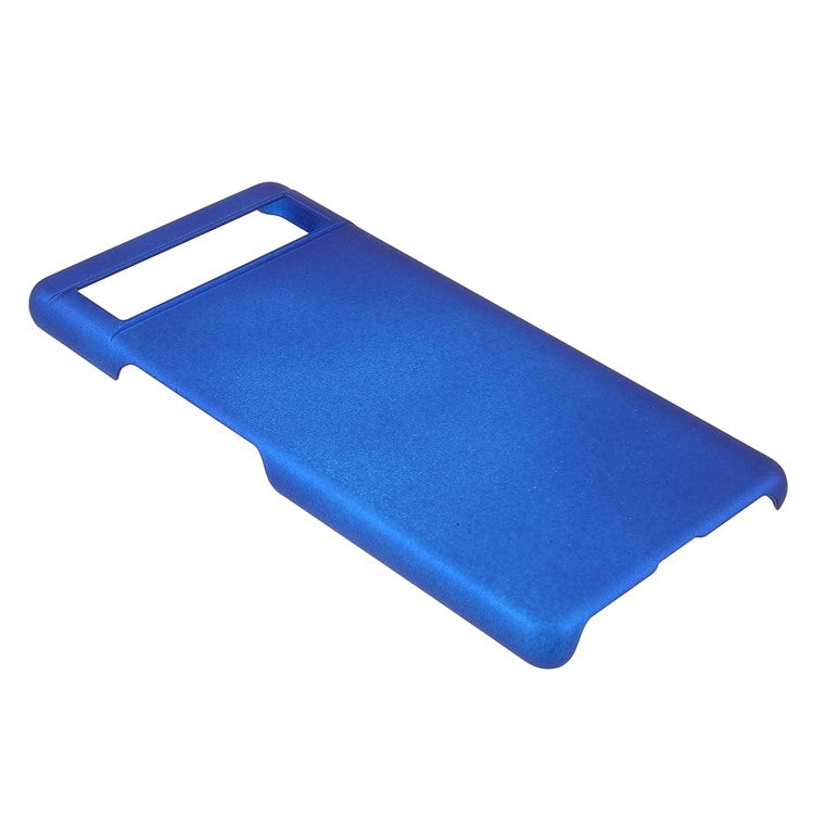 Anti-dust Glossy Surface Rubberized Hard PC Phone Covering Protective Phone Case for Google Pixel 6a - Blue