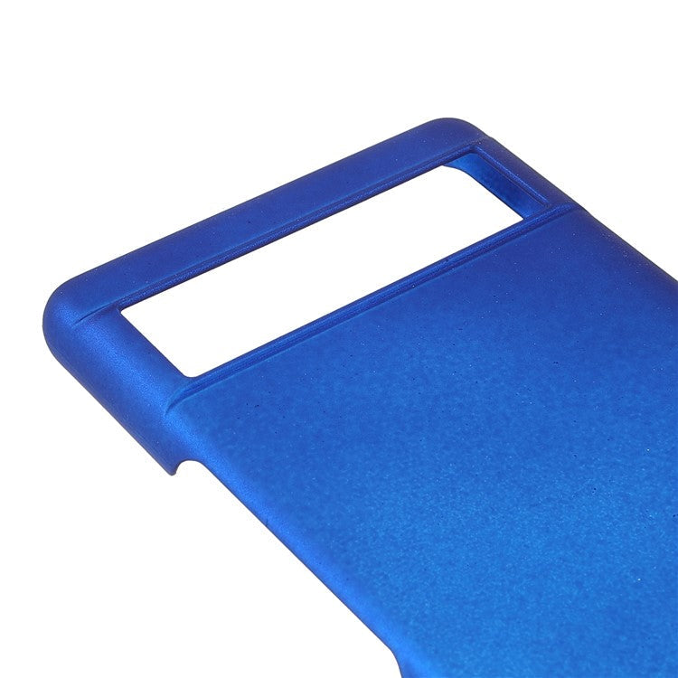 Anti-dust Glossy Surface Rubberized Hard PC Phone Covering Protective Phone Case for Google Pixel 6a - Blue