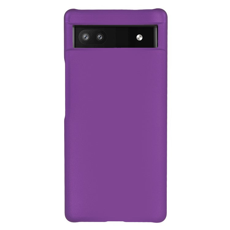 Anti-dust Glossy Surface Rubberized Hard PC Phone Covering Protective Phone Case for Google Pixel 6a - Purple