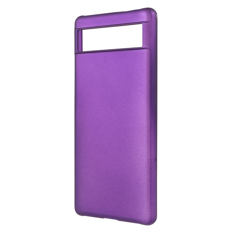 Anti-dust Glossy Surface Rubberized Hard PC Phone Covering Protective Phone Case for Google Pixel 6a - Purple