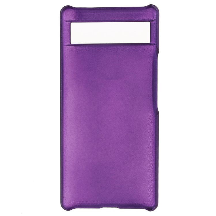 Anti-dust Glossy Surface Rubberized Hard PC Phone Covering Protective Phone Case for Google Pixel 6a - Purple