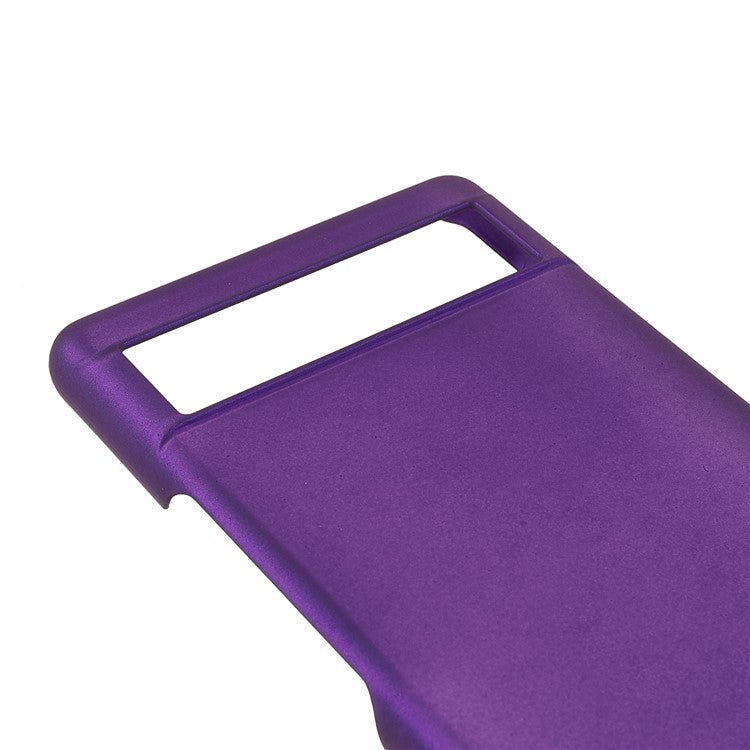 Anti-dust Glossy Surface Rubberized Hard PC Phone Covering Protective Phone Case for Google Pixel 6a - Purple