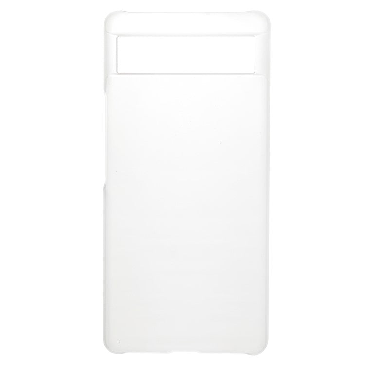 Anti-dust Glossy Surface Rubberized Hard PC Phone Covering Protective Phone Case for Google Pixel 6a - Transparent