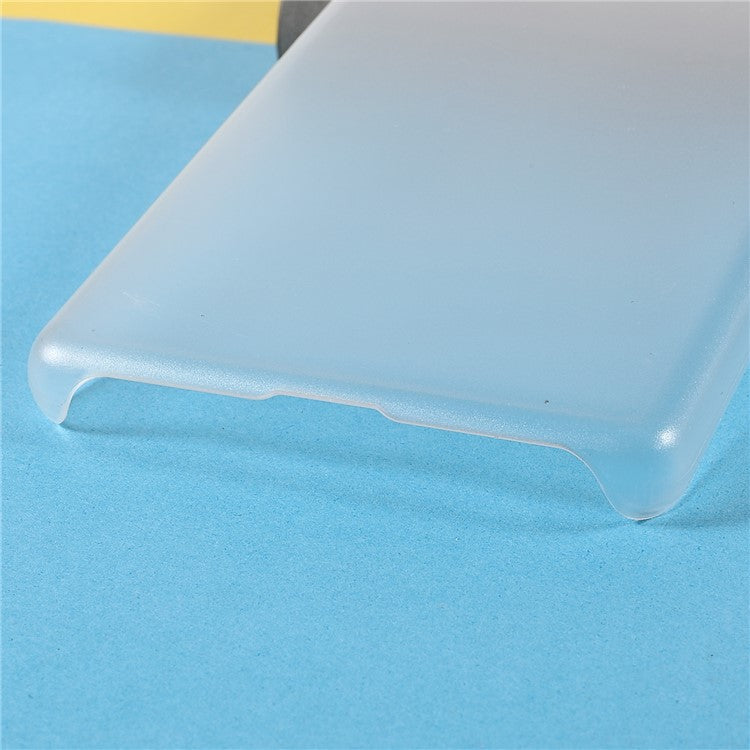 Anti-dust Glossy Surface Rubberized Hard PC Phone Covering Protective Phone Case for Google Pixel 6a - Transparent
