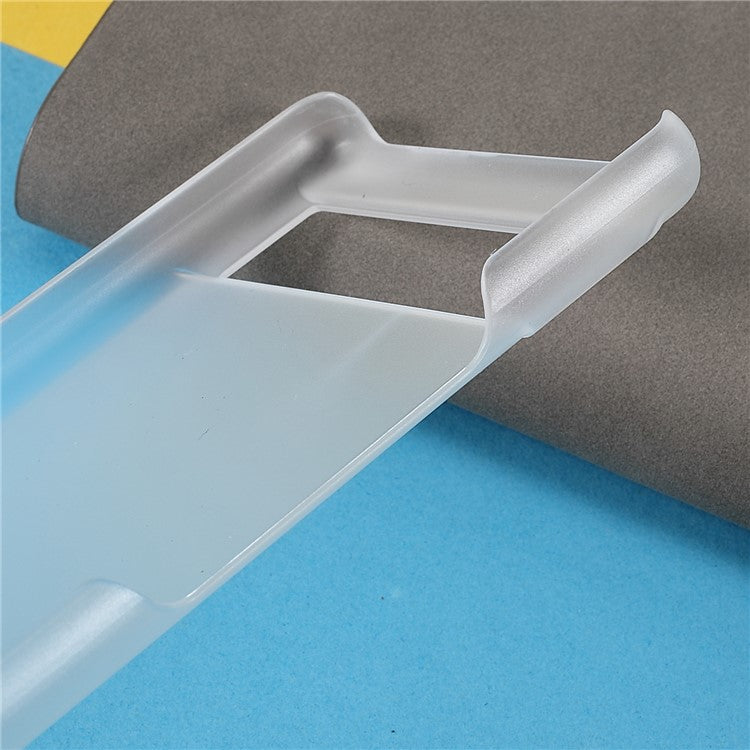 Anti-dust Glossy Surface Rubberized Hard PC Phone Covering Protective Phone Case for Google Pixel 6a - Transparent