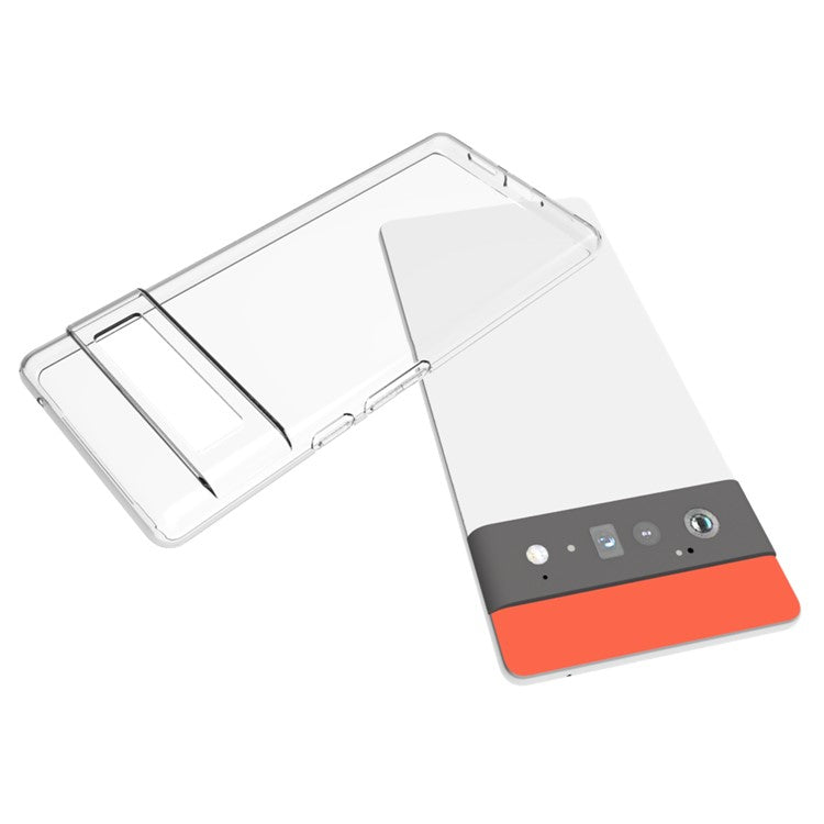 10Pcs/Pack Scratch-resistant TPU Smartphone Protection Case Inner Watermark-Free Phone Shell for Google Pixel 6 Pro