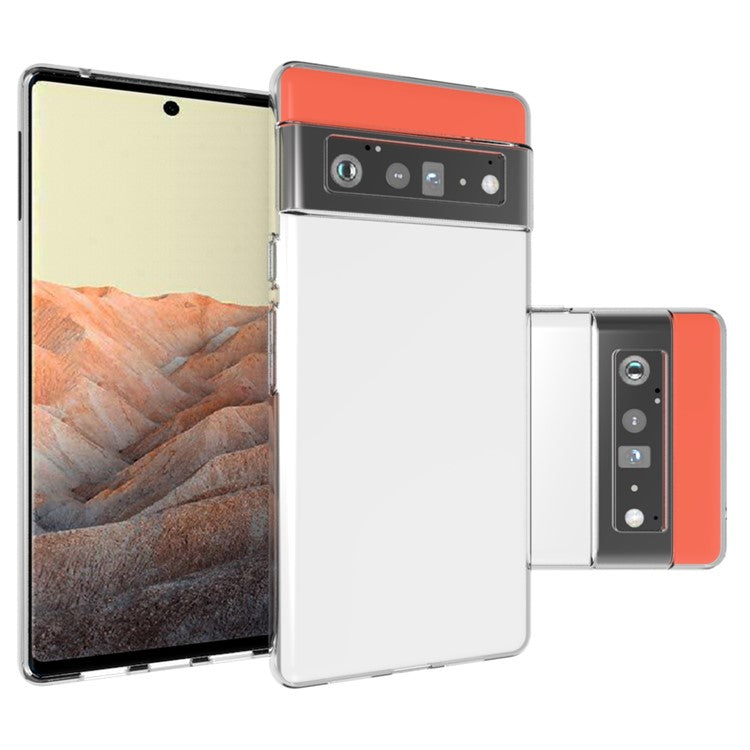 10Pcs/Pack Scratch-resistant TPU Smartphone Protection Case Inner Watermark-Free Phone Shell for Google Pixel 6 Pro